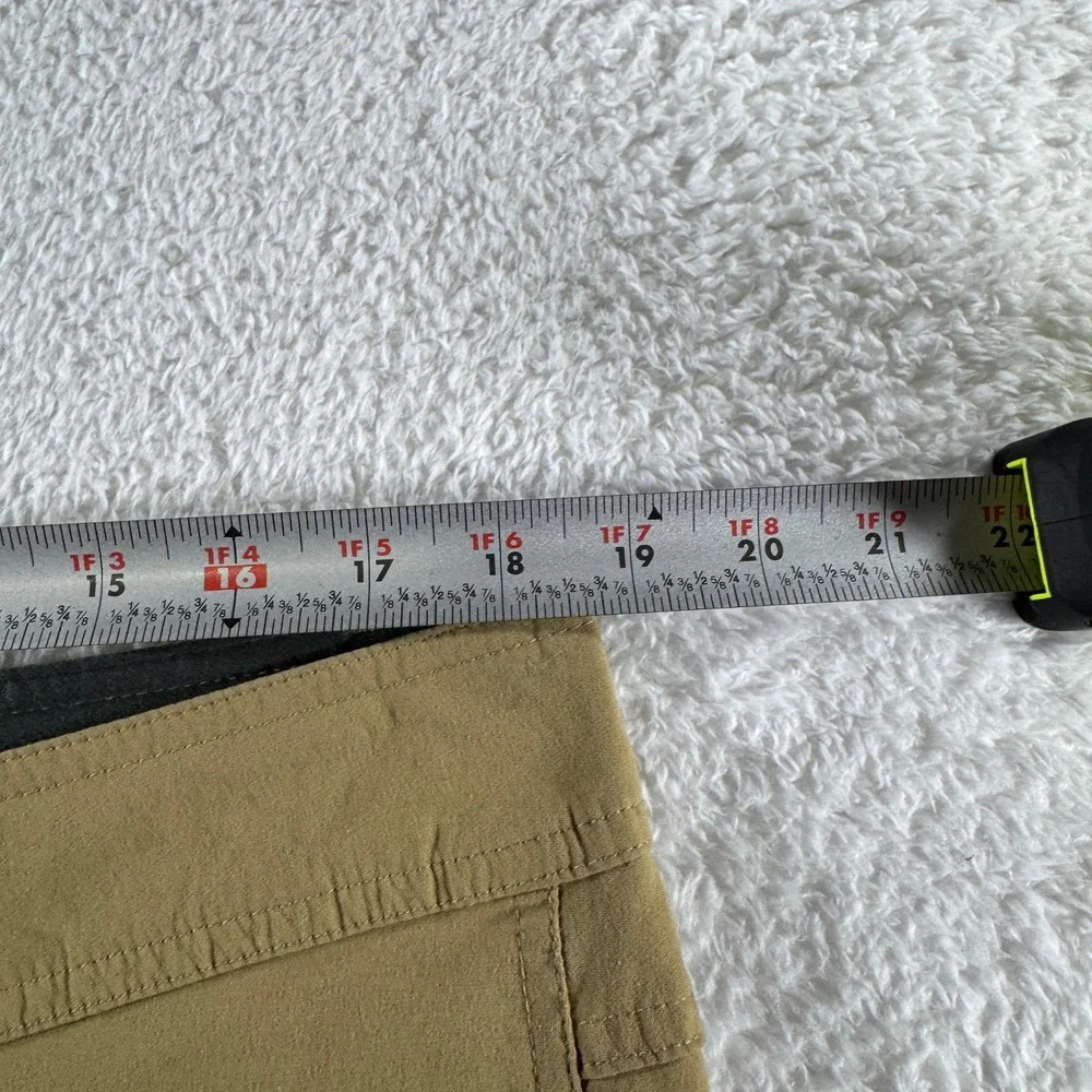 Eddie Bauer First Ascent Guide Pro Pants Mens 38x32 Khaki Straight Fleece Lined